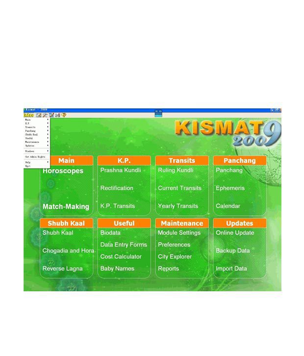 Kismat 2009 software full version